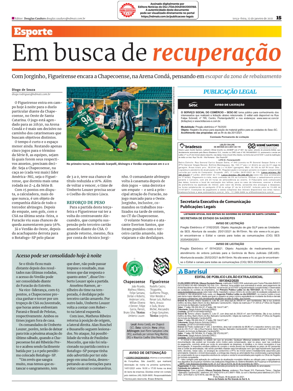 Em Busca De Recuperação