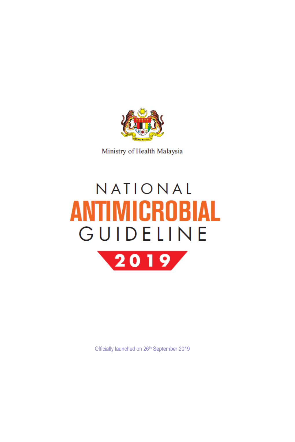 National Antimicrobial Guideline, 2019