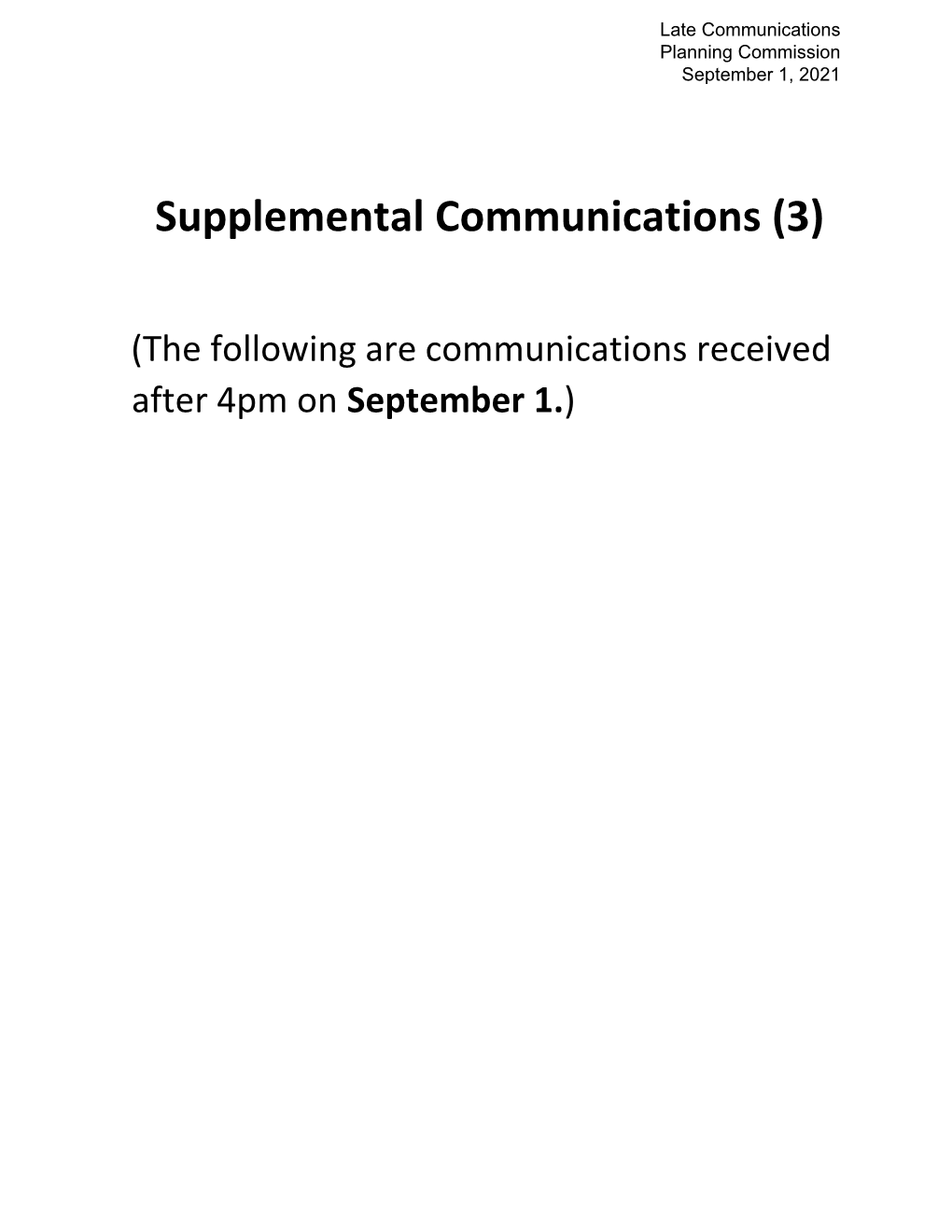 Supplemental Communications (3)