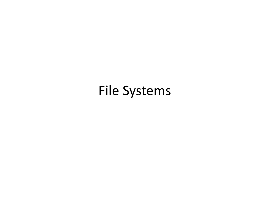 File System Layout