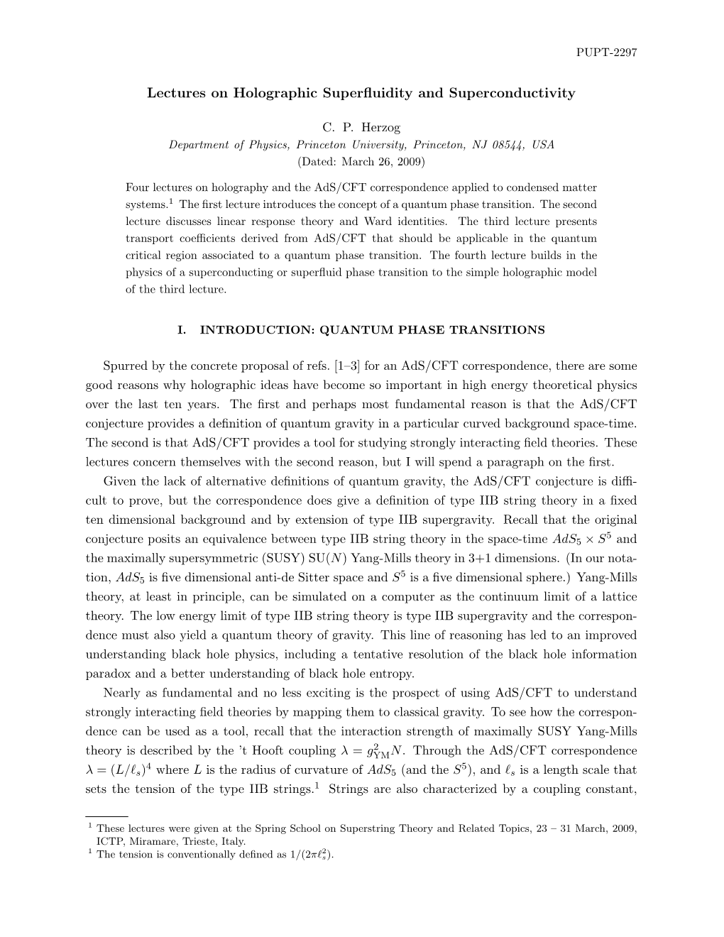 Lectures on Holographic Superfluidity and Superconductivity