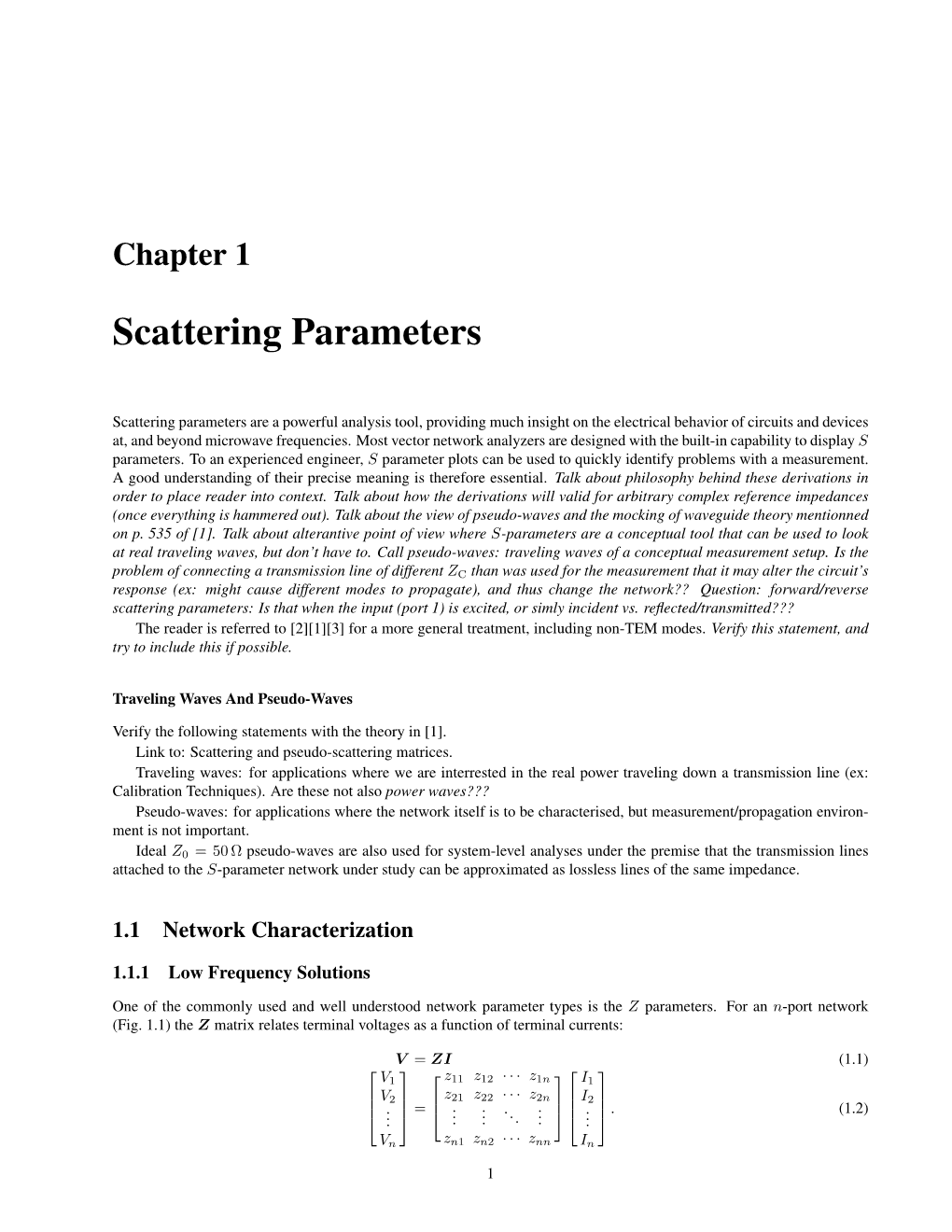 Scattering Parameters