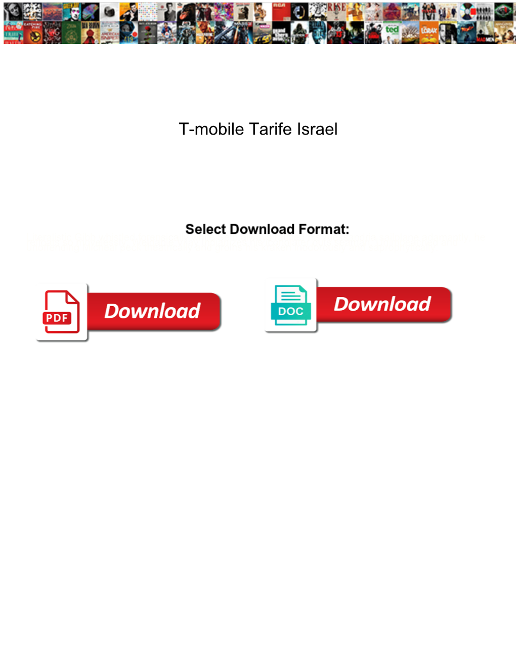 T-Mobile Tarife Israel Kors