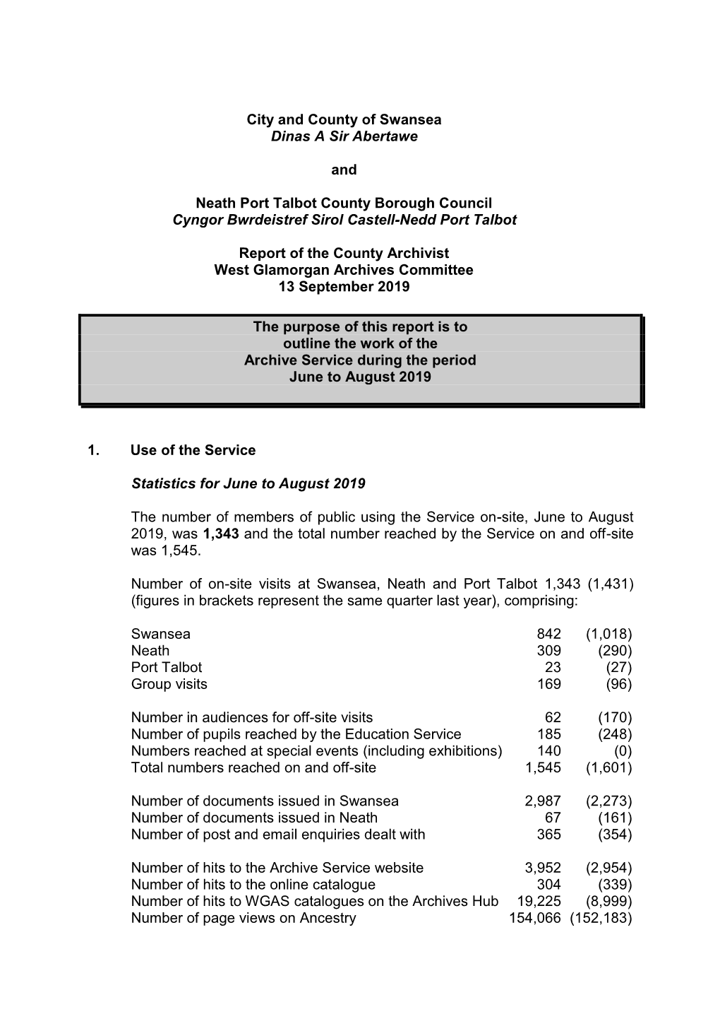 Report of the County Archivist. PDF 177 KB