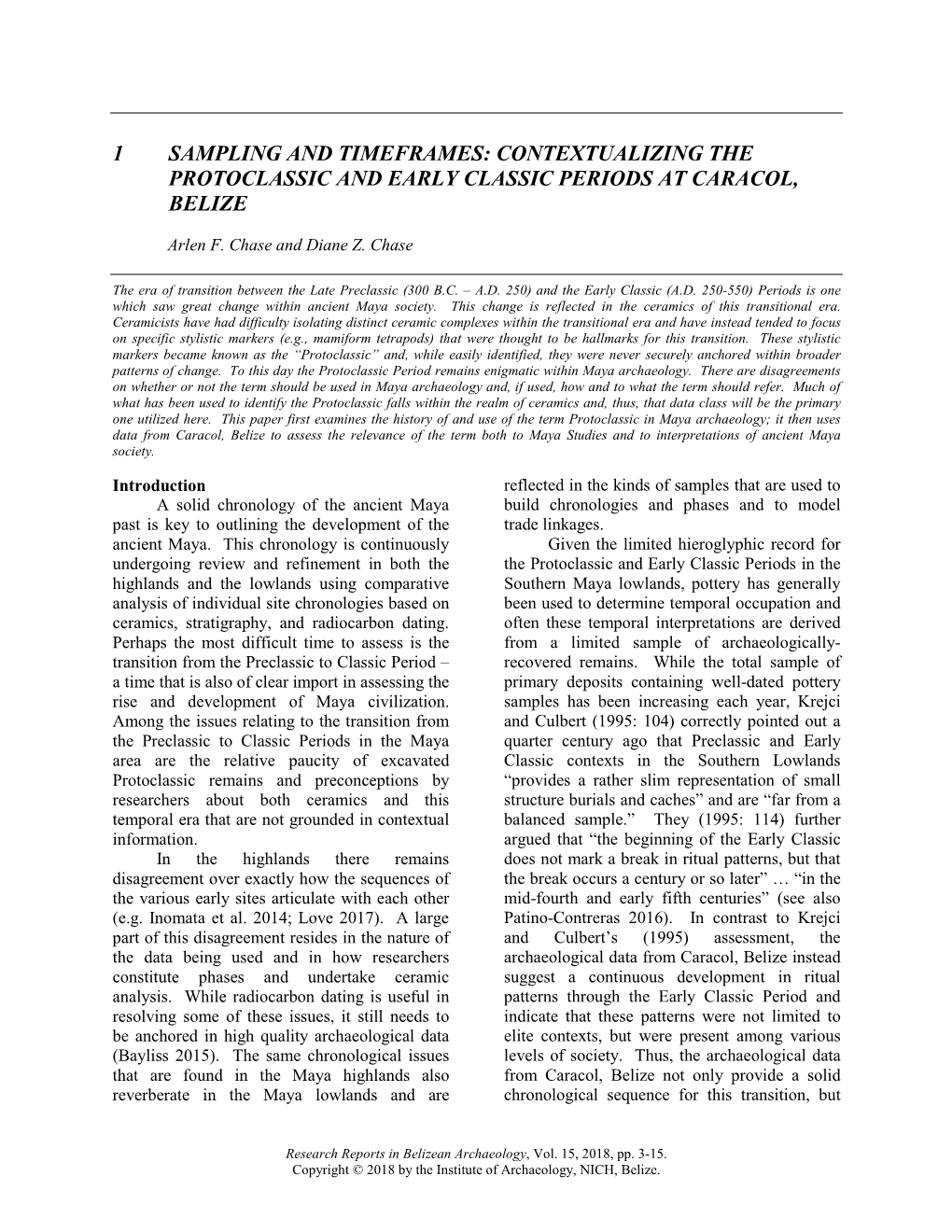 Contextualizing the Protoclassic and Early Classic Periods at Caracol, Belize