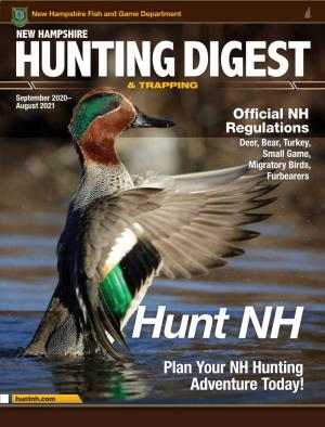 Plan Your NH Hunting Adventure Today! Huntnh.Com Unforgettable Adventures