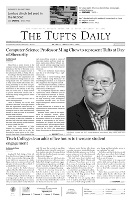 The Tufts Daily Volume Lxxvii, Issue 14