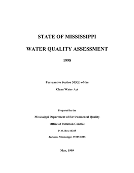 Water Quality Reports, and Entry Into Computerized Databases (I.E