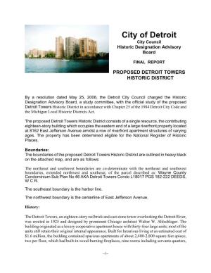 Detroit Towers Historic District