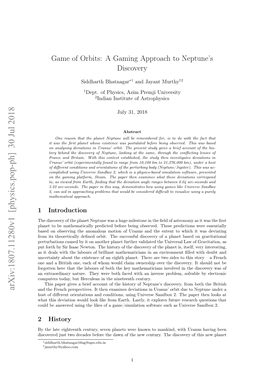 Game of Orbits: a Gaming Approach to Neptune's Discovery