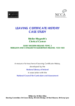 Leaving Certificate History Case Study