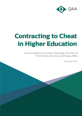 Contracting to Cheat in Higher Education