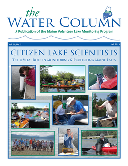 Water Column a Publication of the Maine Volunteer Lake Monitoring Program