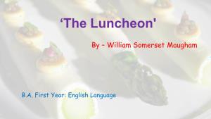 'The Luncheon'