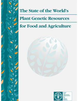 The State of the World's Plant Genetic Resources for Food and Agriculture