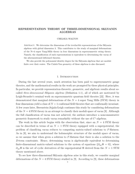 Representation Theory of Three-Dimensional Sklyanin Algebras