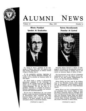 ALUMNI NEWS Volume 19 May, 1968 Number 4