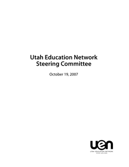 Utah Education Network Steering Committee