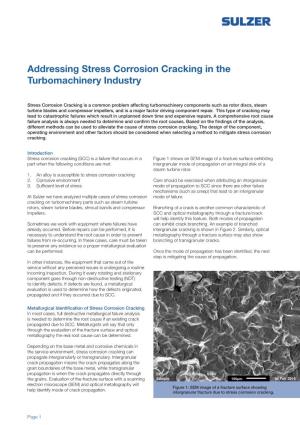 Addressing Stress Corrosion Cracking in Turbomachinery Industry.Indd