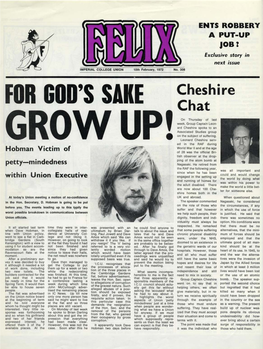 Felix Issue 0307, 1972