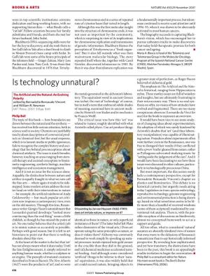 Is Technology Unnatural?