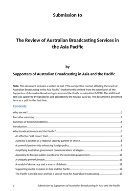 Download Australia-Pacific Broadcasting Submission