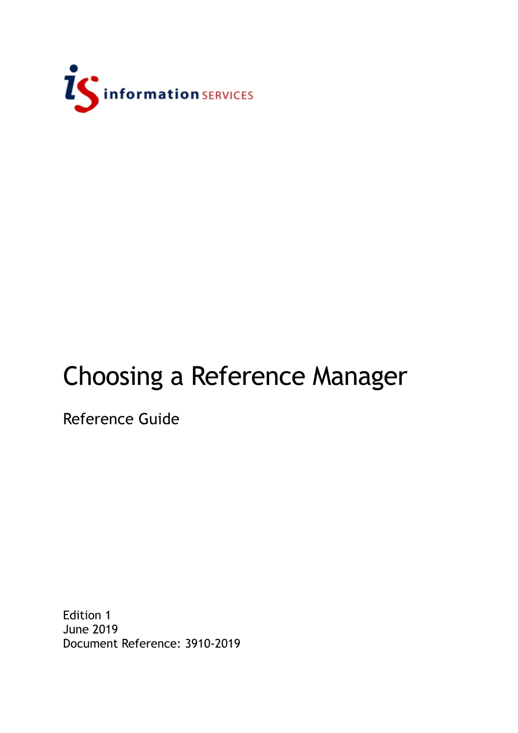 Choosing a Reference Manager