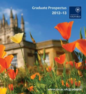 Graduate Prospectus 2012–13