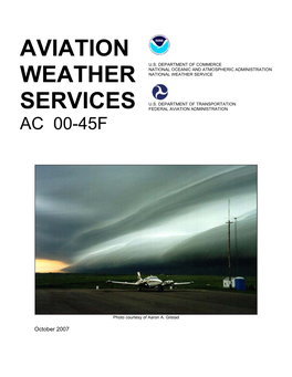 Aviation Weather Services, Advisory Circular 00-45F