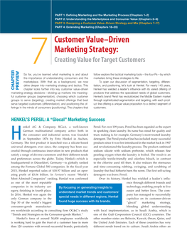 Customer Value–Driven Marketing Strategy