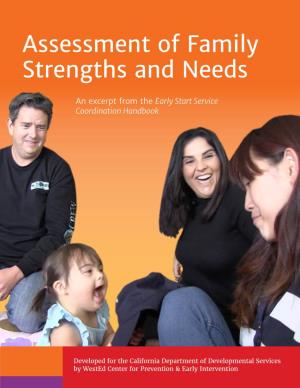 Assessment of Family Strengths and Needs