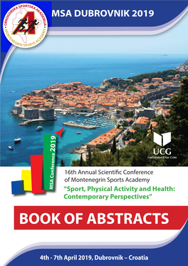 MSA Dubrovnik Book of Abstracts 2019