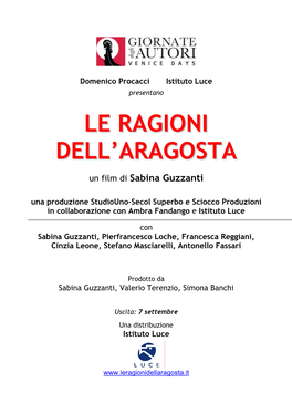 Le Ragioni Dell'aragosta