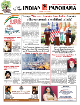 Trump: 'Namaste, America Loves India…America Will Always Remain A