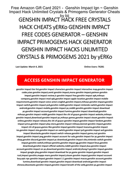 Genshin Impact Ign ~ Genshin Impact Hack Unlimited Crystals