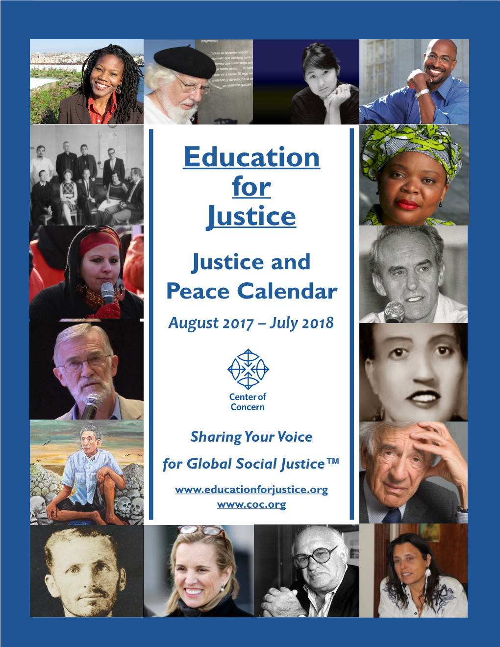 2017-2018 Justice and Peace Calendar