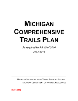 Michigan Comprehensive Trails Plan