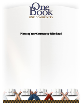 Planning Your Community-Wide Read Guide