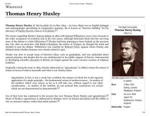 Thomas Henry Huxley - Wikipedia
