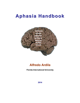 Aphasia Handbook by Alfredo Ardila