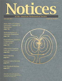 Notices of the American Mathematical Society 35 Monticello Place, Pawtucket, RI 02861 USA American Mathematical Society Distribution Center