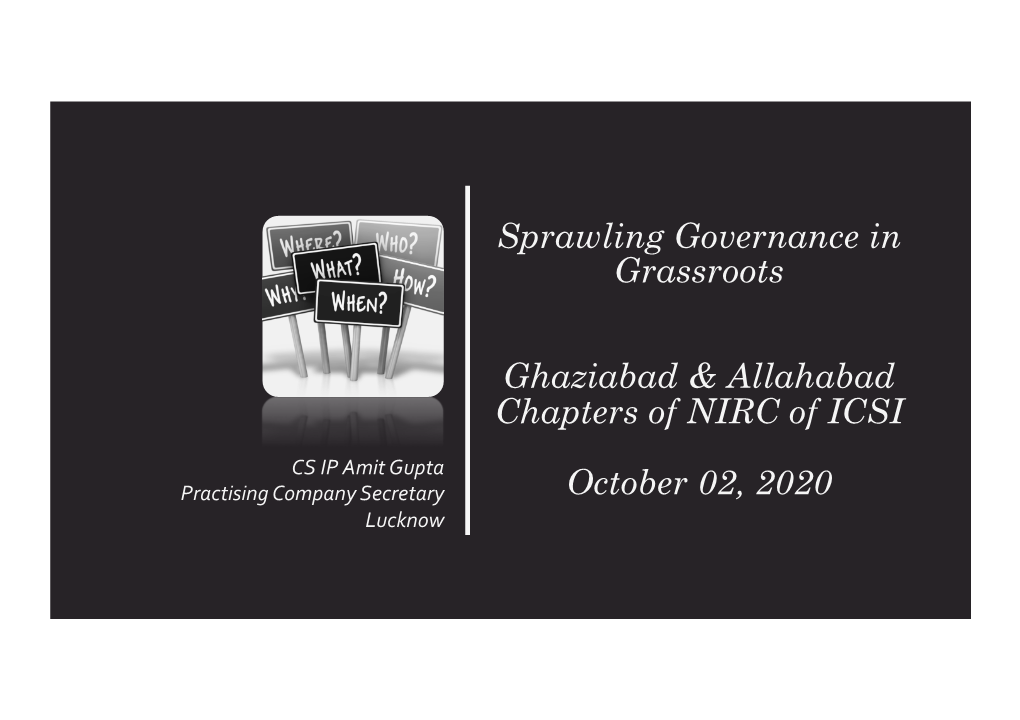 Sprawling Governance in Grassroots Ghaziabad & Allahabad Chapters