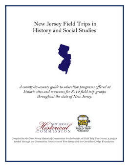New Jersey Field Trips in History and Social Studies