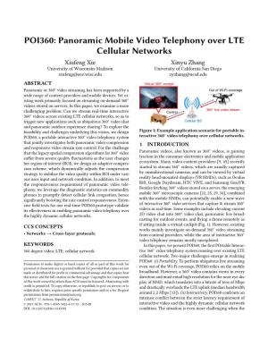 Panoramic Mobile Video Telephony Over LTE Cellular Networks