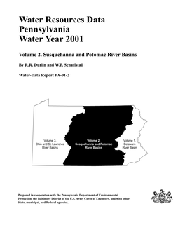 Water Resources Data Pennsylvania Water Year 2001