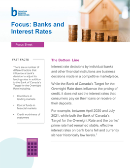Focus: Banks and Interest Rates