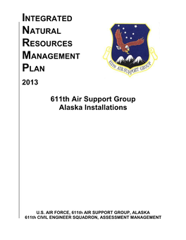 Integrated Natural Resources Management Plan 2013