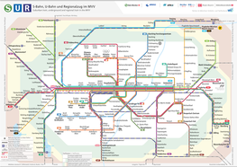 S-Bahn, U-Bahn Und Regionalzug Im MVV Suburban Train, Underground and Regional Train in the MVV Partner Im Münchner Verkehrs- Und Tarifverbund