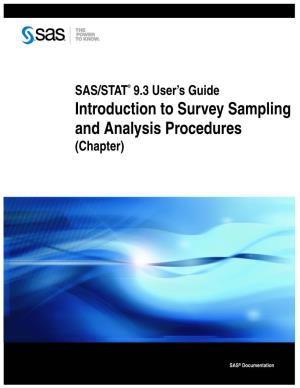 Introduction to Survey Sampling and Analysis Procedures (Chapter)