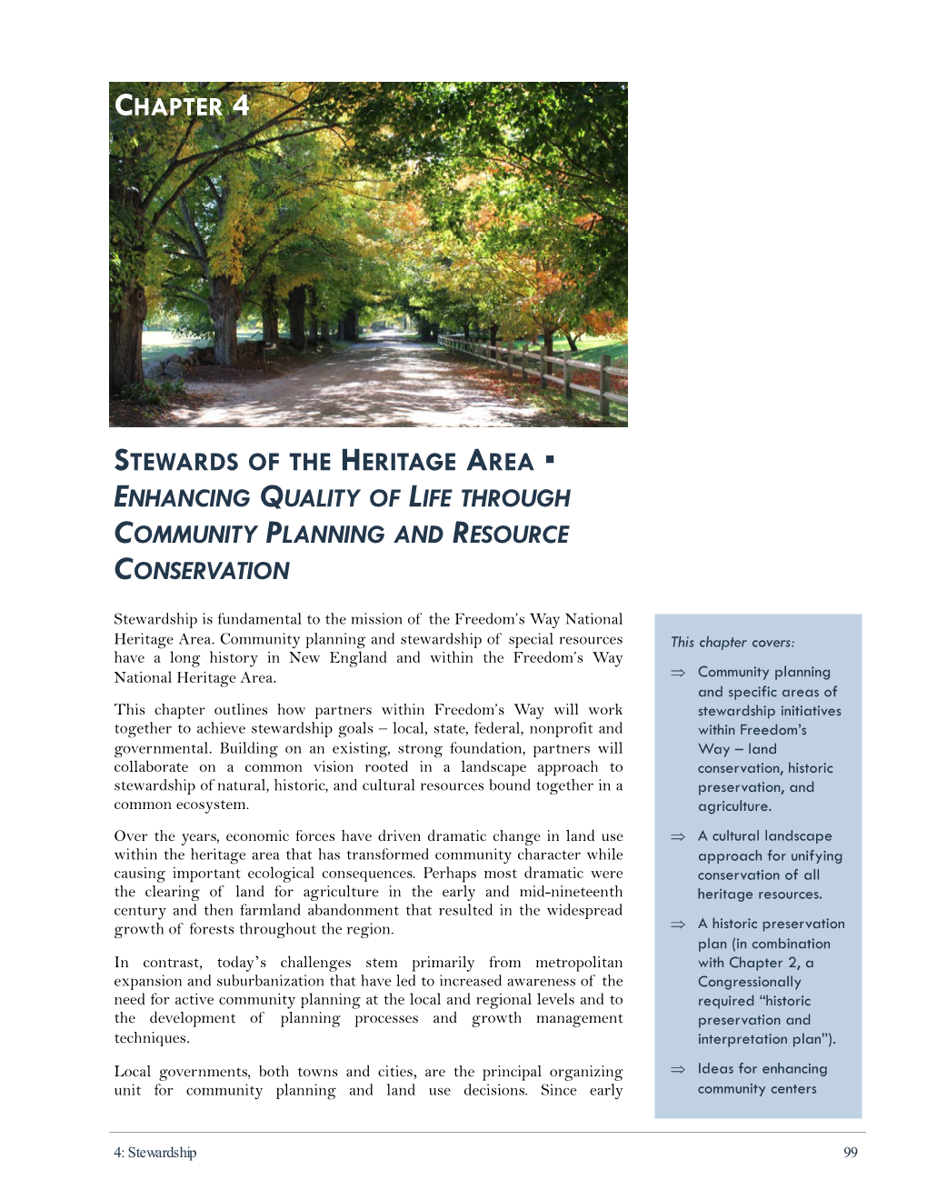Stewards of the Heritage Area Enhancing Quality Of